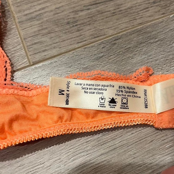 Lace Halter Bralette in Coral Color - Picture 7 of 10